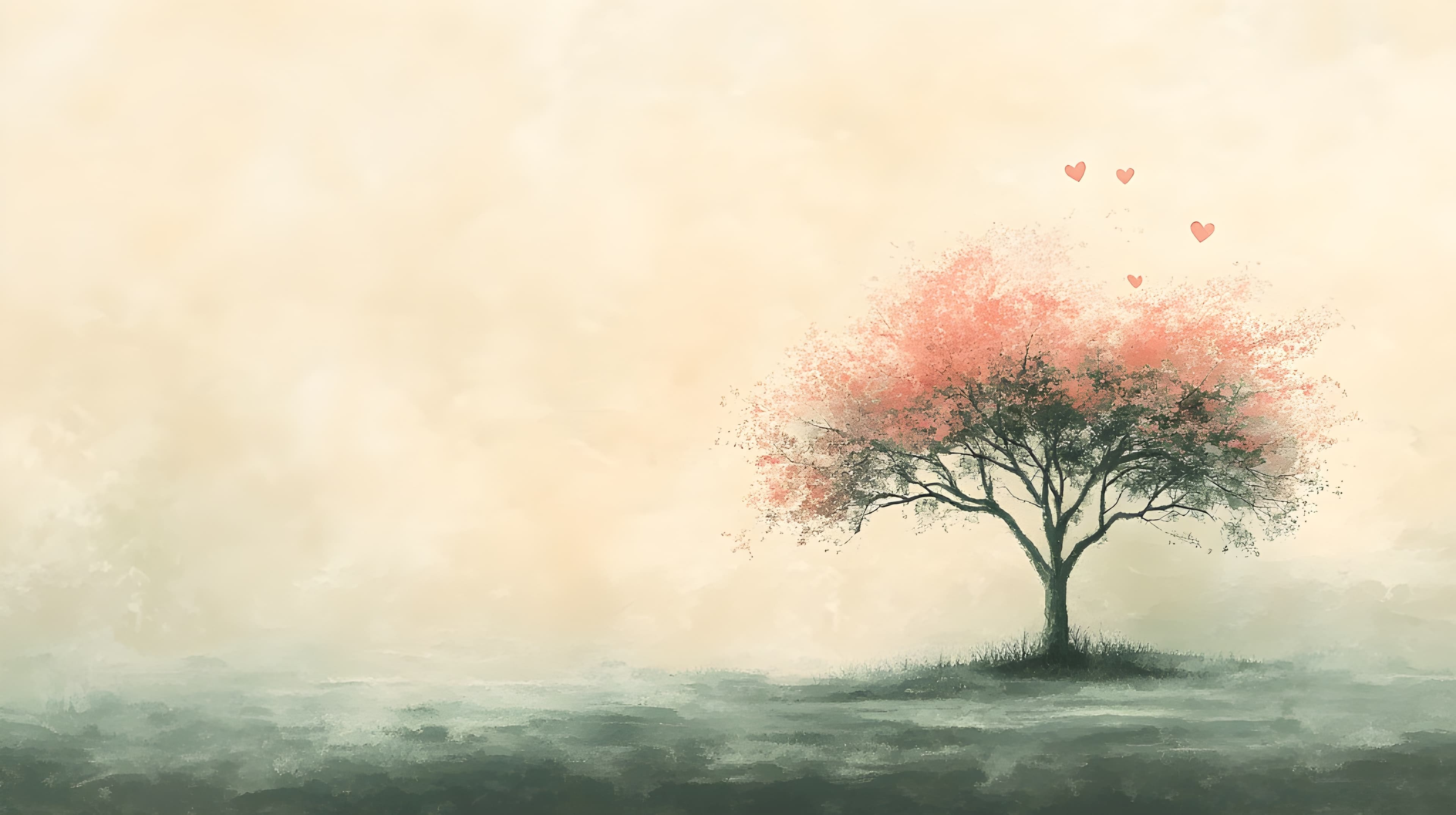 Rita Davis Relationship Brilliance Newcastle - Emotional kinesiology for highly sensitive people - Watercolor healing tree with hearts